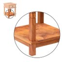 Ver imagem 6 de Mesa Cabeceira 40cm com 1 Gaveta Madeira Maciça Envernizada Mhm
