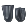 Vaso de Cerâmica Ravena Preto Fosco Dupla 28 cm e 23,5 cm - 1