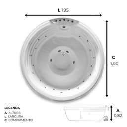 Spa Redondo Rubi com Hidro - 127v - 3