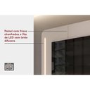 Ver imagem 5 de Estante P- Sala até 75 Pol Atlas Ripado C- 2 Portas 218x62cm Off White - Dj Móveis