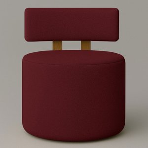 Poltrona Sala Organica Almyra no Tecido Boucle - 11 Cores - Bordo