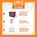Ver imagem 4 de Forno Turbo Convec. Preto e Vermelho FCSB4E 220V + Bancada MES-004 + 8 Assadeiras - Venâncio