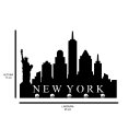 Ver imagem 2 de Porta Chaves de Parede 6mm New York Decorativo em MDF:PRETO