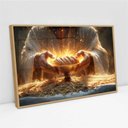 Ver imagem 2 de Quadro Decorativo Jesus Pão Ceia Sala Quarto Casa Escritório