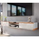 Ver imagem 6 de Rack Suspenso Atlas 1.80m Sala de Estar/quarto Lukaliam Móveis