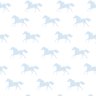 Papel de Parede Adesivo Cavalos Azul Claro Fundo Branco Infantil ou Adulto - Ssca-130 - 1