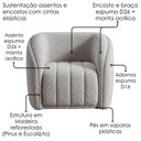 Ver imagem 5 de Poltrona Decorativa Organica Mehis Base Fixa Boucle Tce 1018 Moll