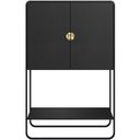 Ver imagem 7 de Balcão Aparador Bar para Sala Industrial 2 Portas 90cm Alek A03 Nero Preto - Lyam Deocr