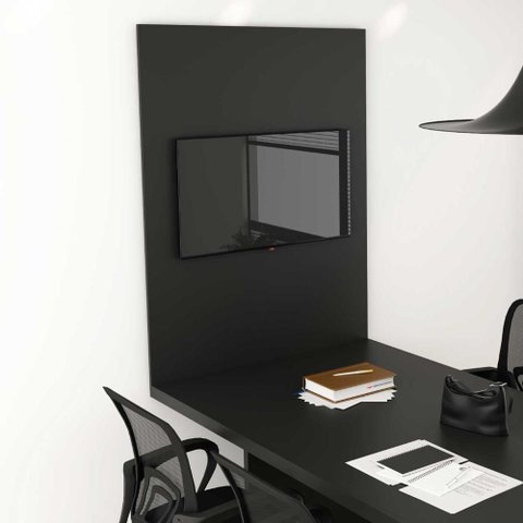 Painel Tv até 37 Polegadas 100cm X 136cm P/ Sala de Reunião Cor:preto