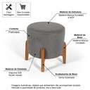 Ver mais imagens de Conjunto Poltrona Estofada Júlia com Puff Redondo Berlim Dordô – Straub Web