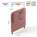 Ver imagem 4 de Cabeceira Estofada Cama Box Solteiro Infantil Juvenil Laço 90cm Orgânica Bouclê Rosê - Desk Design