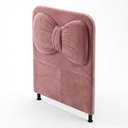 Ver imagem 3 de Cabeceira Estofada Cama Box Solteiro Infantil Juvenil Laço 90cm Orgânica Bouclê Rosê - Desk Design