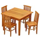 Ver imagem 1 de Conjunto Mesa e Cadeiras Rústicas Made Wood 4 Lugares