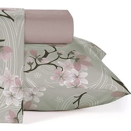 Jogo de Cama Casal Teka Crystal 4 Peças 100% Algodão Capivari - 3