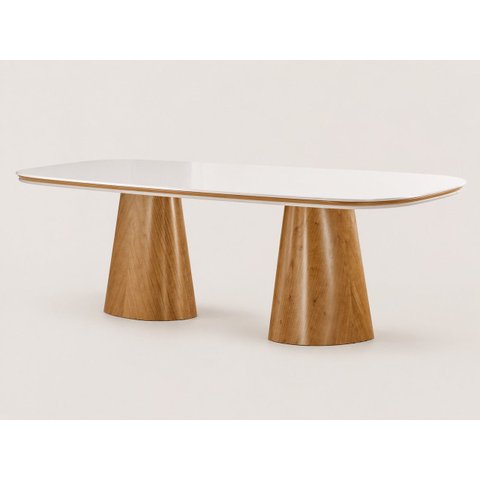 Mesa de Jantar Escultural 1,80x0,90 Noronha- Imperial Móveis