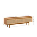 Ver imagem 2 de Rack Dune Nature com Acabamento Palha 264cm