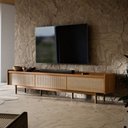 Ver imagem 3 de Rack Dune Nature com Acabamento Palha 264cm