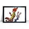 Quadro Zootopia Infantil Desenho kids 44x32 Grande - 1
