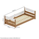 Ver imagem 4 de Cama Solteiro Reversível Aria Casatema MadeiraOriginals Marrom/Nogueira/Branco