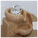 Ver imagem 4 de Fonte de Água Decorativa Cascata 3 Quedas com Roda D'água Luz Led Bivolt