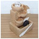 Ver imagem 3 de Fonte de Água Decorativa Cascata 3 Quedas com Roda D'água Luz Led Bivolt