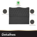 Ver imagem 3 de Cabeceira Casal para Cama Box Estofada Dunas Veludo Ateliê do Conforto Cabeceira Casal Cama Box Esto