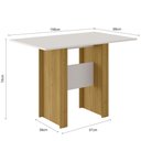 Ver imagem 3 de Kit Mesa de Jantar Milano 108x68 Cm com 4 Cadeiras Milano Freijo/off White/savana