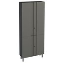 Ver imagem 1 de Armário Multiuso Aço Telasul Multibox Cinza/preto