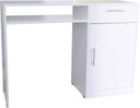 Ver imagem 2 de Escrivaninha Multifuncional para Manicure, Escritório, Computador com Gaveta e Porta Mdf - Branco - 