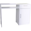 Ver imagem 2 de Escrivaninha Multifuncional para Manicure, Escritório, Computador com Gaveta e Porta Mdf - Branco -
