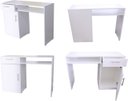 Ver imagem 4 de Escrivaninha Multifuncional para Manicure, Escritório, Computador com Gaveta e Porta Mdf - Branco - 
