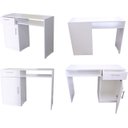 Ver imagem 4 de Escrivaninha Multifuncional para Manicure, Escritório, Computador com Gaveta e Porta Mdf - Branco -