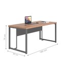 Ver imagem 2 de Escrivaninha 1800 Plier Noce Preto