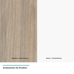 Balcão de Cozinha Diagonal com Tampo 74cm 1 Porta Dani Luciane Móveis - 4