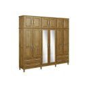 Ver imagem 1 de Guarda-Roupa Casal com Espelho 12 Portas 4 Gavetas Chicago Móveis Mpo
