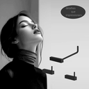 Ver imagem 2 de Kit de Acessórios para Banheiro Preto Fosco 3 Peças 2020tr Grego Metal