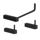 Ver imagem 1 de Kit de Acessórios para Banheiro Preto Fosco 3 Peças 2020tr Grego Metal