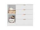 Ver imagem 6 de Quarto Infantil Ayla Branco e Amadeirado com Berço _ Phoenix Baby