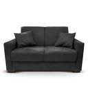Ver imagem 1 de Sofá 2 Lugares Sala de Estar Recepção Suede Vitoria Preto