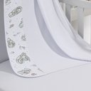 Ver imagem 1 de Cueiro Simples Tecebem Baby Yan Malha Estampado Kinder 80cmx90cm Branco