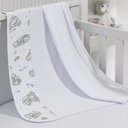 Ver imagem 2 de Cueiro Simples Tecebem Baby Yan Malha Estampado Kinder 80cmx90cm Branco