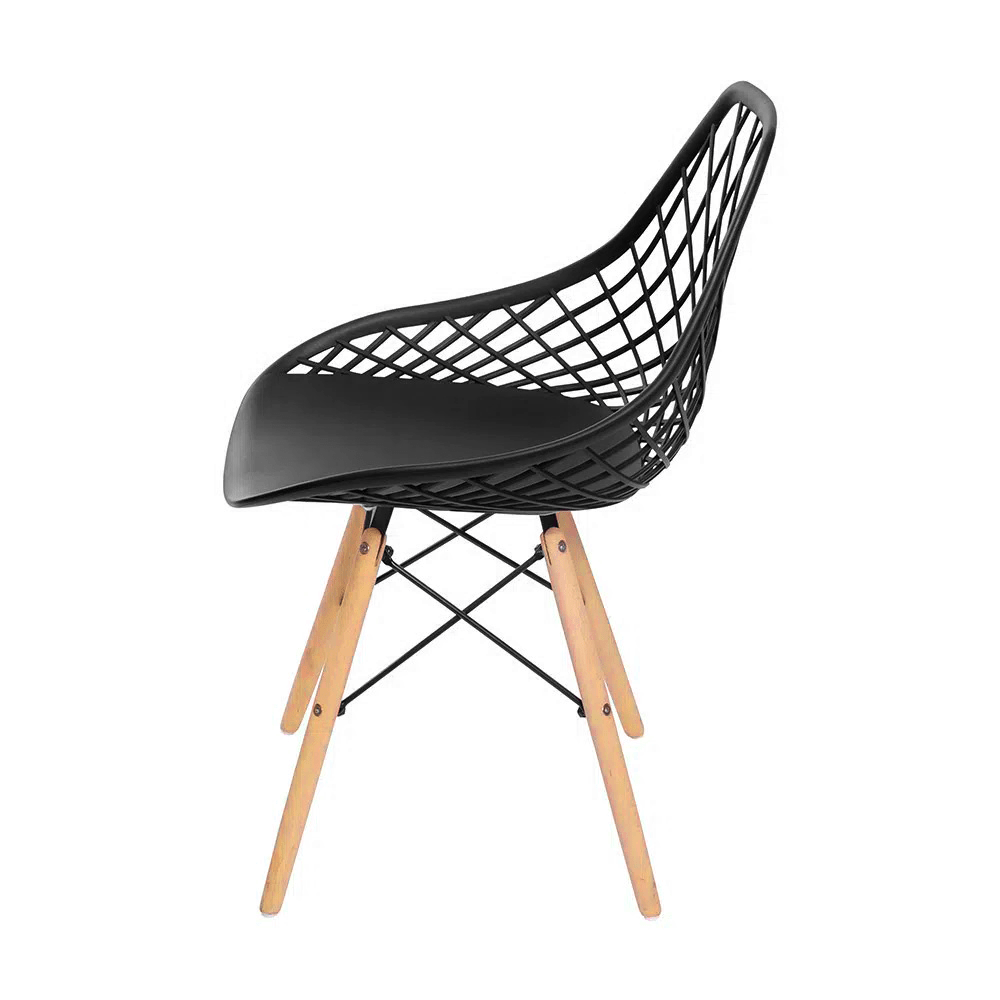 Cadeira Kaila De Jantar Eames Preta - 3
