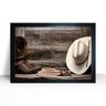 Quadro Sertanejo Decorativo Country Botas moldura 44x32 - 1