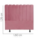 Ver imagem 3 de Cabeceira para Cama Box Casal 1,60 Cm Alanis:rosa Bebe