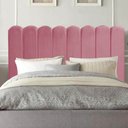 Ver imagem 2 de Cabeceira para Cama Box Casal 1,60 Cm Alanis:rosa Bebe