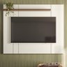Painel Suspenso Kiev para TV até 70” Off White Perolizado/Cedro - Lukaliam Móveis - 2