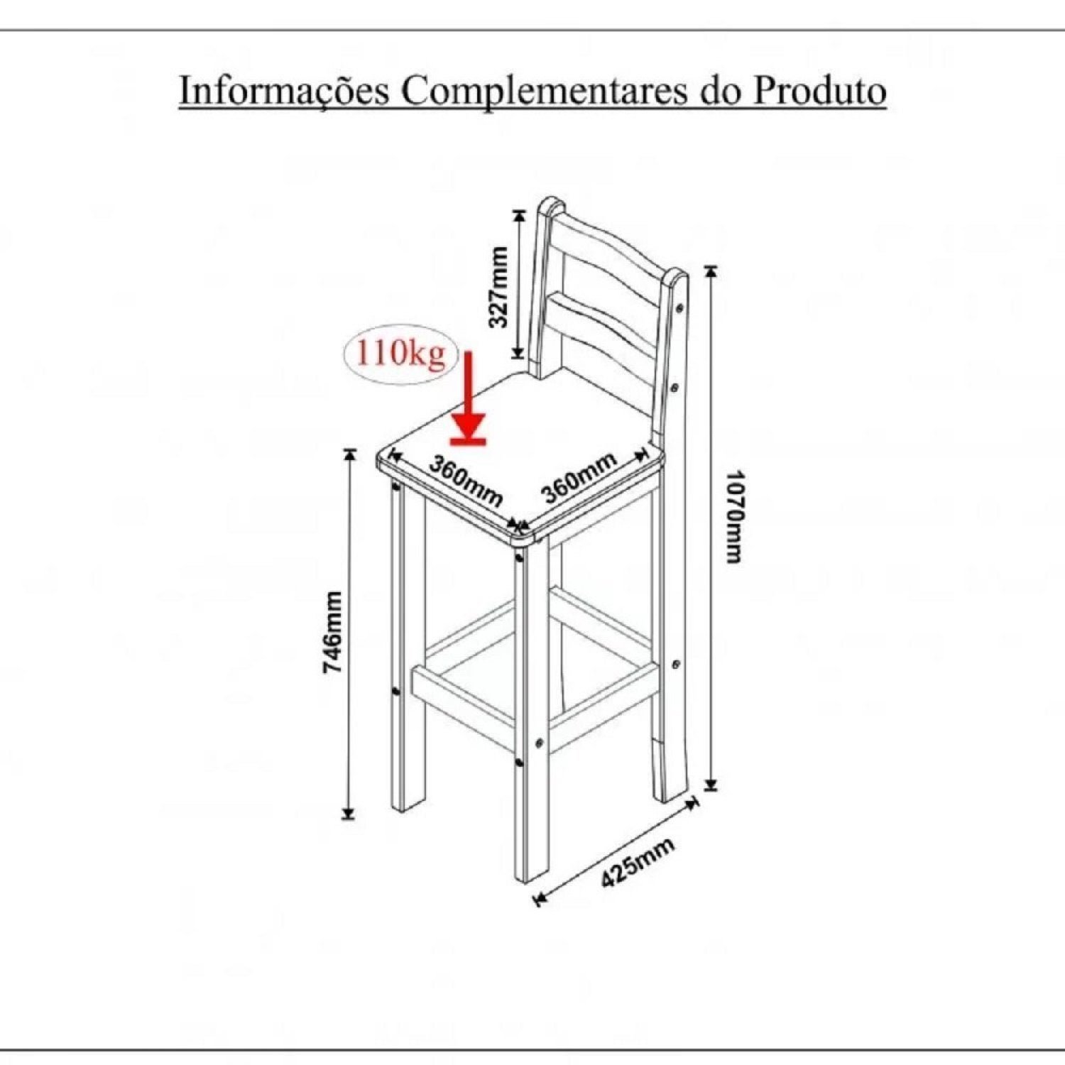 Conjunto 2 Banquetas Imperial Móveis MPO - 7