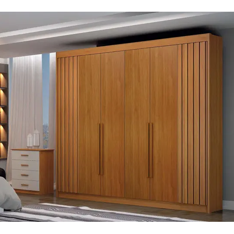 Guarda Roupa 6 Portas 6 Gavetas São Carlos - Leifer Móveis - Cinamomo