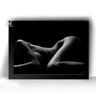 Quadro Decorativo Silhueta Mulher Nua Preto E Branco 44x32cm - 1