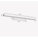 Ver imagem 6 de Arandela Led 10w Espelho Quadro 52cm Wing Dourado 3000k Bivolt